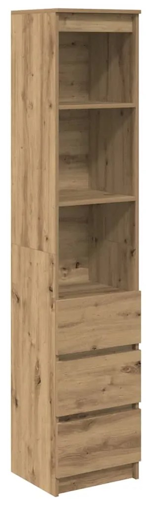 861669 vidaXL Highboard Artisan Дъб 37,5x35x180 cm Инженерна дървесина