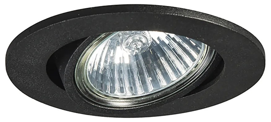 Комплект от 12 вградени прожектора черни наклонени - Cisco