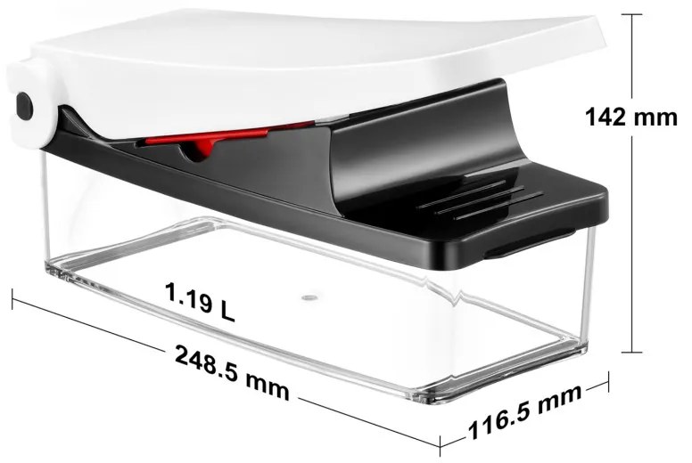 Мултифункционална преса Izibizi PS-331A, 1.2 л, 2 ножа, Неръждаема стомана, Гумени крачета, Без BPA, Бял/Черен