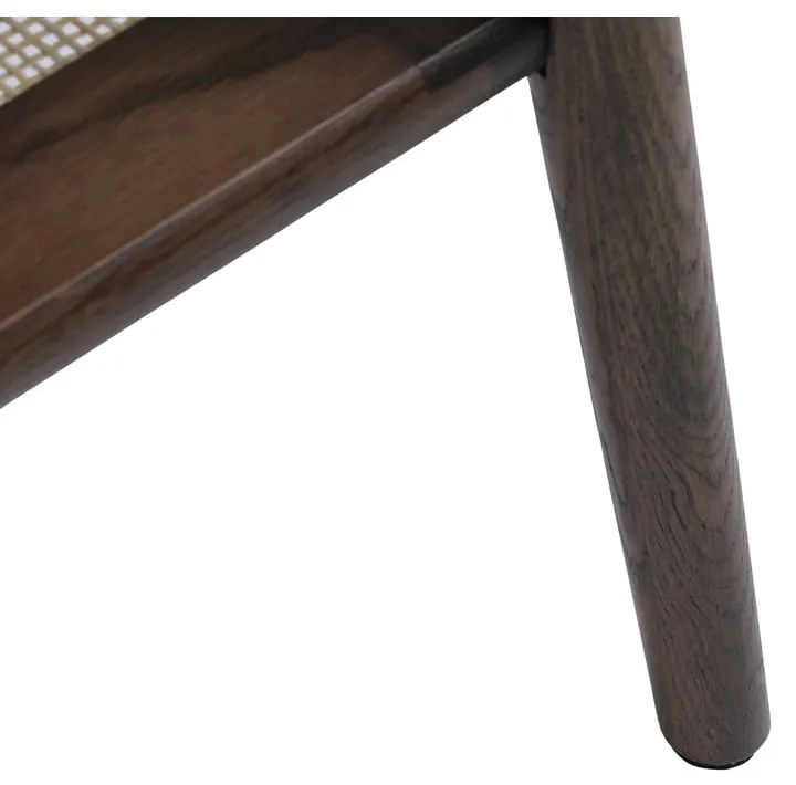 Кафява масичка за кафе с дъбов плот 60x120 cm Barrali – Unique Furniture