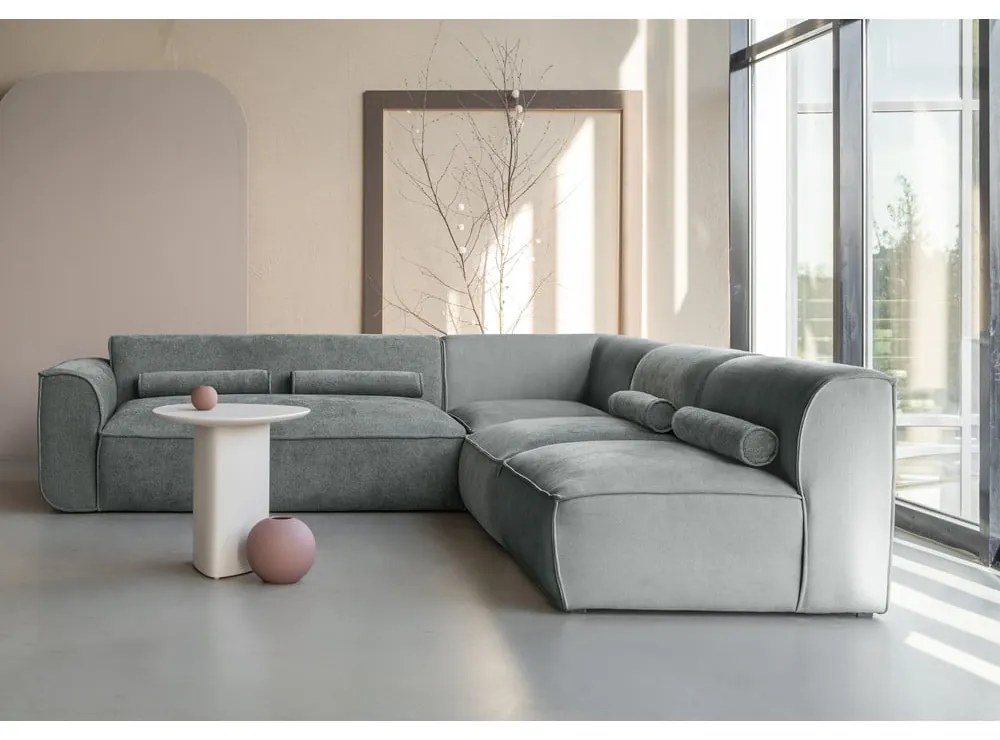 Светлозелен ъглов диван (десен ъгъл) Flex Felix – Miuform