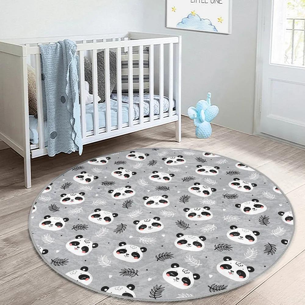 Сив детски килим ø 120 cm Comfort - Mila Home