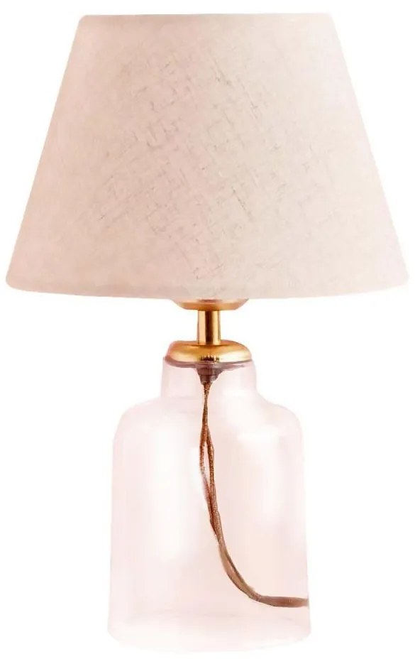 Настолна лампа AYD 1xE27/40W/230V кремава/прозрачна