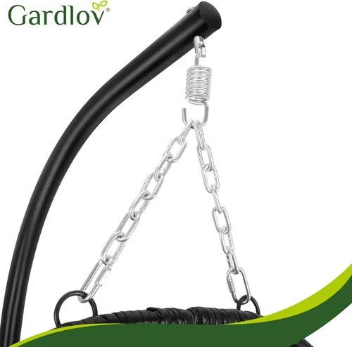 Градински висящ стол люлка Gardlov 185 см за градина и тераса