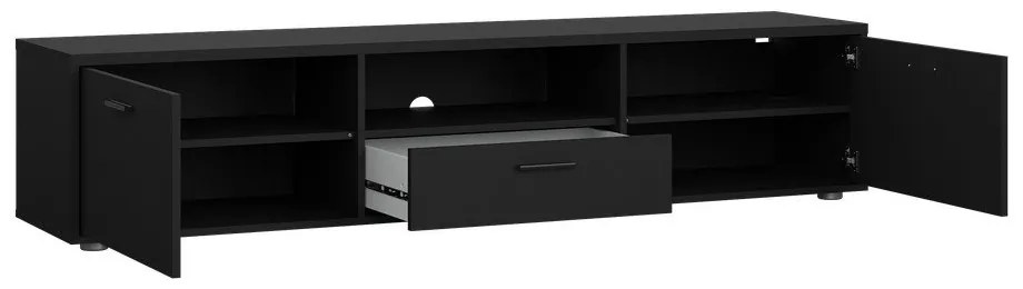 Черна маса за телевизор 177x38 cm Media - Tvilum