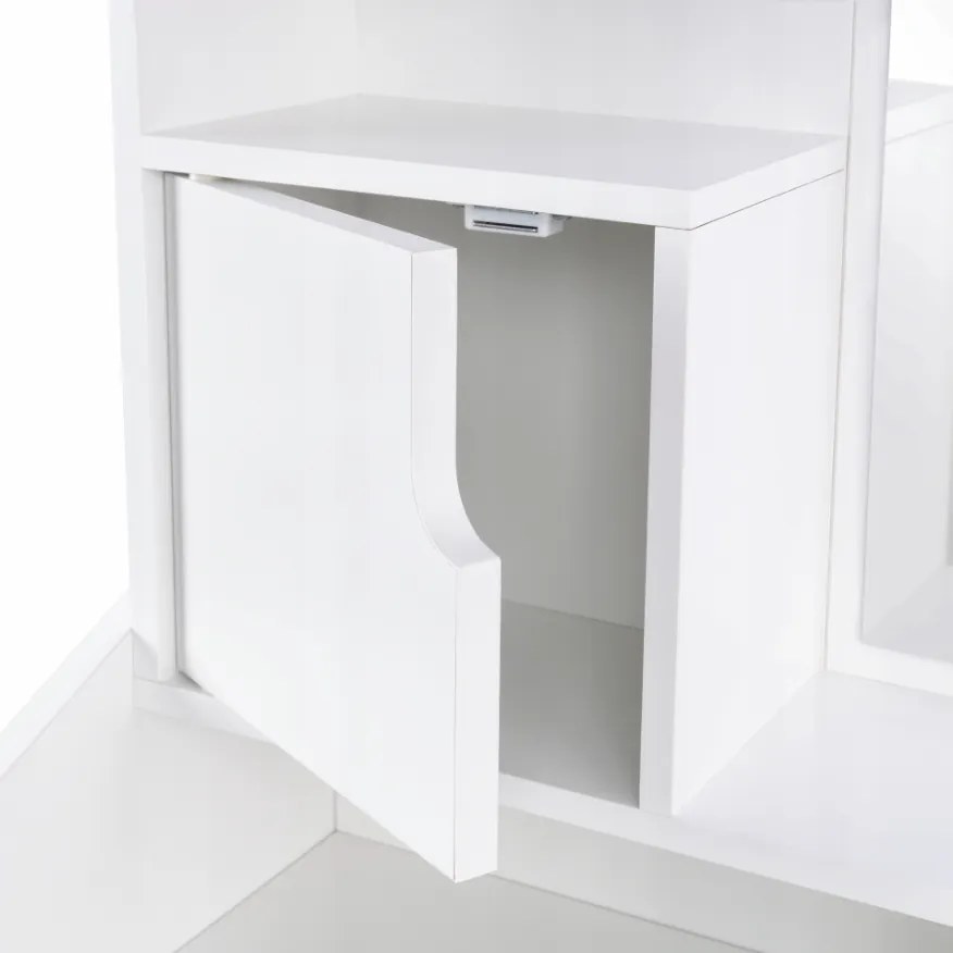 Козметична тоалетка с огледало и чекмеджета