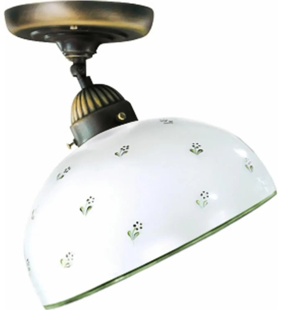 Kolarz 731.10.27 - Полилей за повърхностен монтаж NONNA 1xE27/75W/230V Ø 30 см зелен