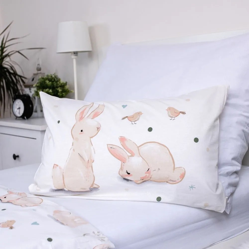 Памучно детско спално бельо 100x135 cm Bunnies – Jerry Fabrics