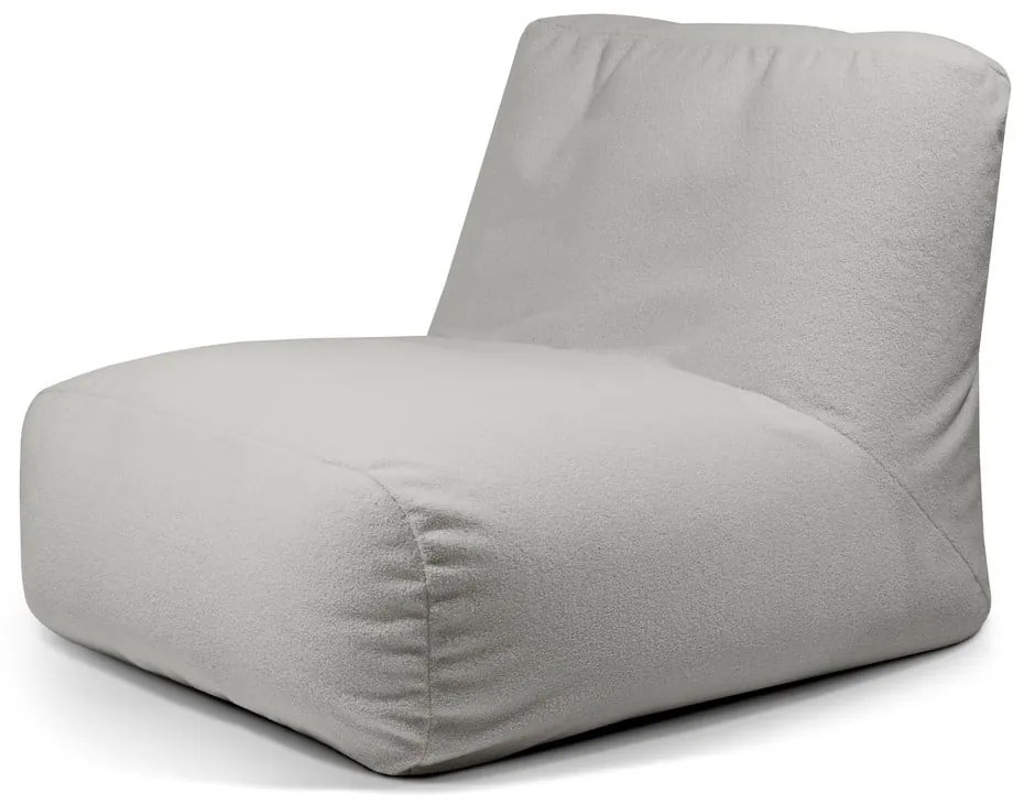 Светлосив пуф от букле Tube 100 – SLOWDOWN