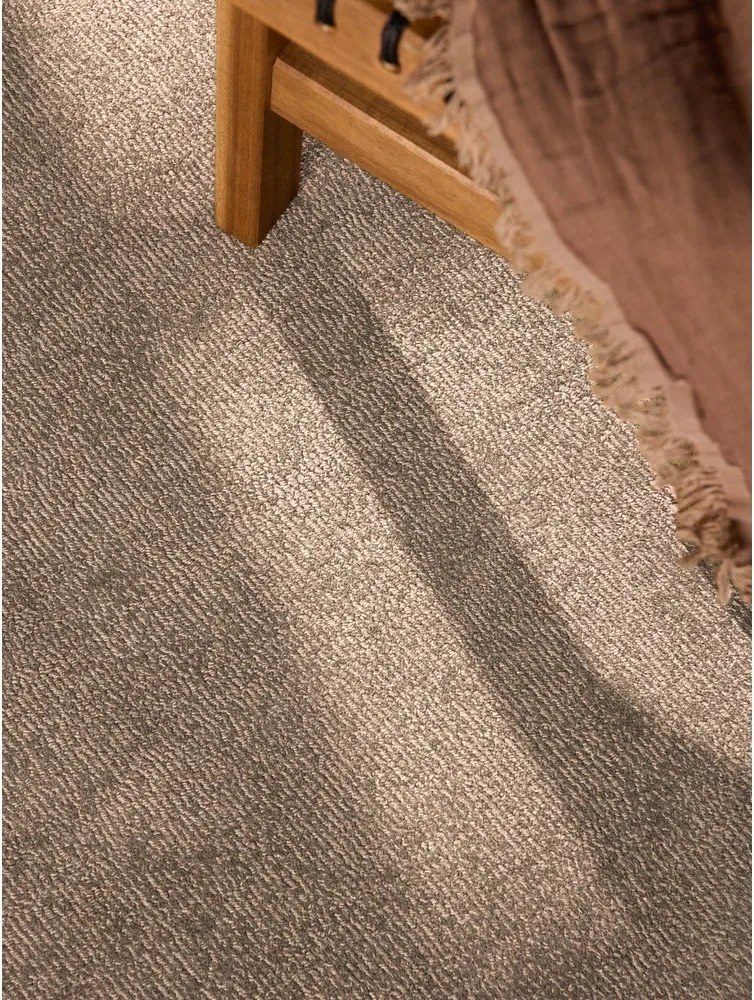 Бежов ръчно изработен кръгъл килим със смес от вълна ø 160 cm Kari Organic – Villeroy&amp;Boch