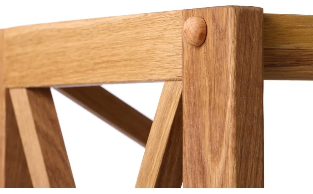 Стелаж от масивен дъб в естествен цвят 70x198 cm X-Shelf – Unique Furniture