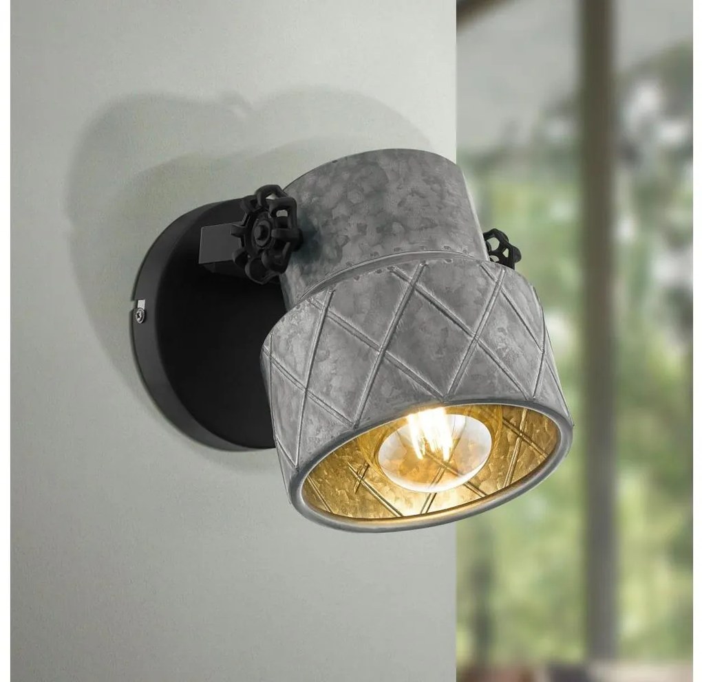 Eglo 39868 - Стенна лампа HILCOTT 1xE27/40W/230V