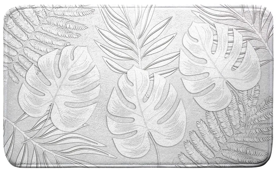 Светлосив килим за баня 45x75 cm Amber – douceur d'intérieur