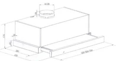 Абсорбатор за вграждане Heinner HTCH-440FS