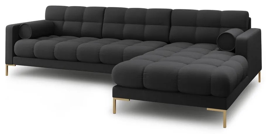 Тъмносив ъглов диван (десен ъгъл) Bali – Cosmopolitan Design