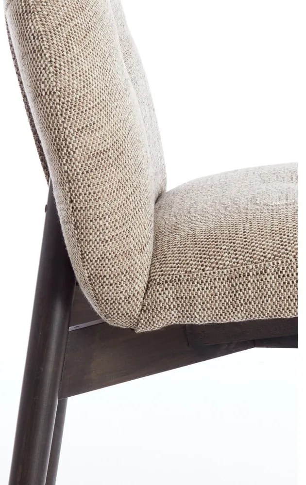 Бежови тапицирани трапезни столове в комплект 2 бр. Sinosa – Light &amp; Living