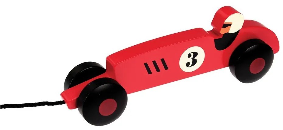 Детска дървена кола за дърпане Формула - Rex London