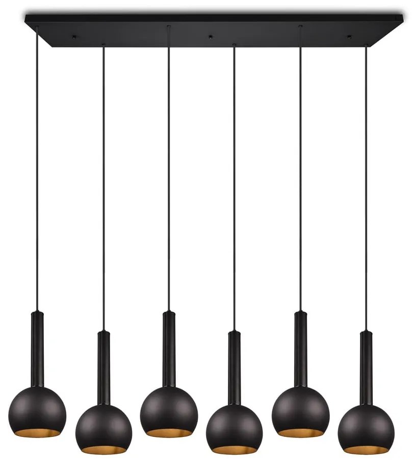 Черно висящо осветително тяло Ciliana – CINQUE