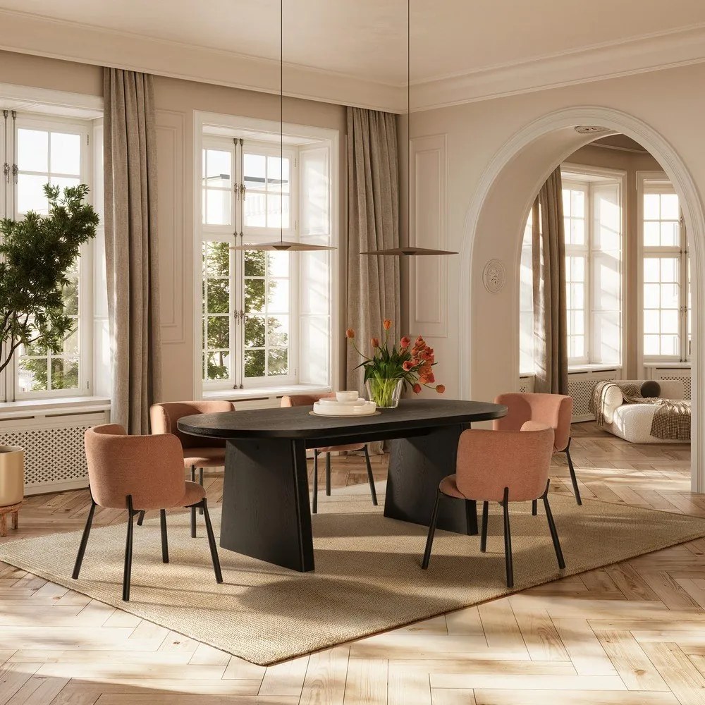 Трапезна маса от декор от ясен 100x200 cm Blair – MOME