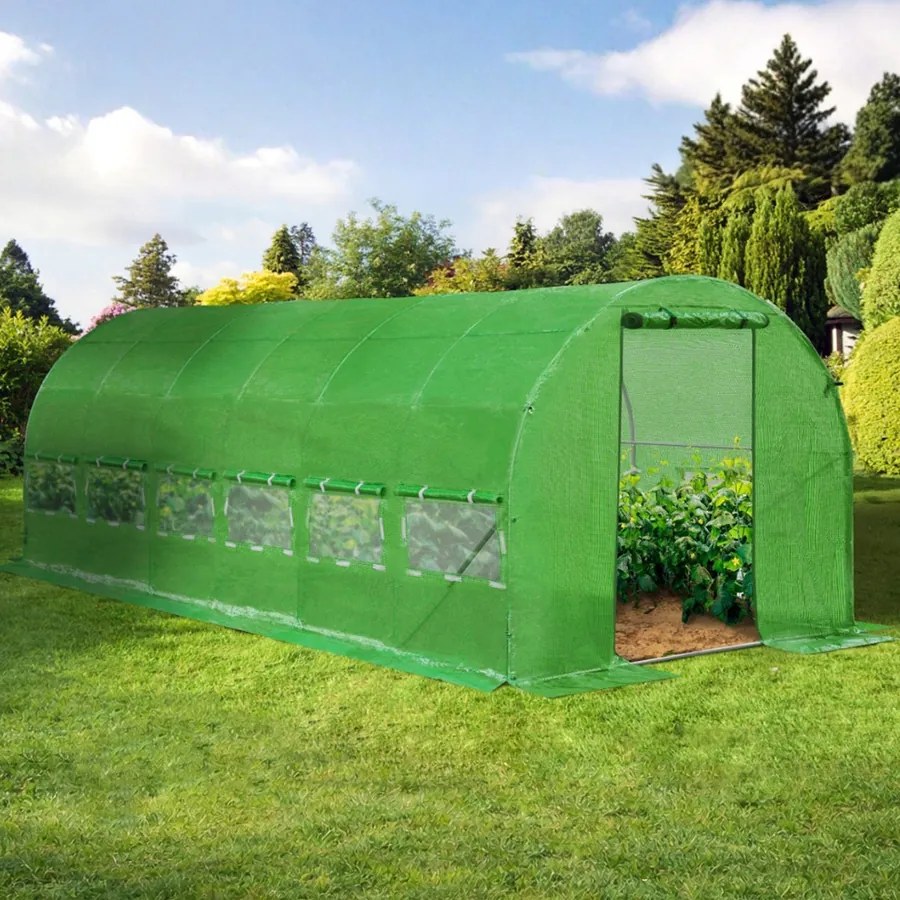 Голям градински политунел 4 x 6 м - височина 2,25 м