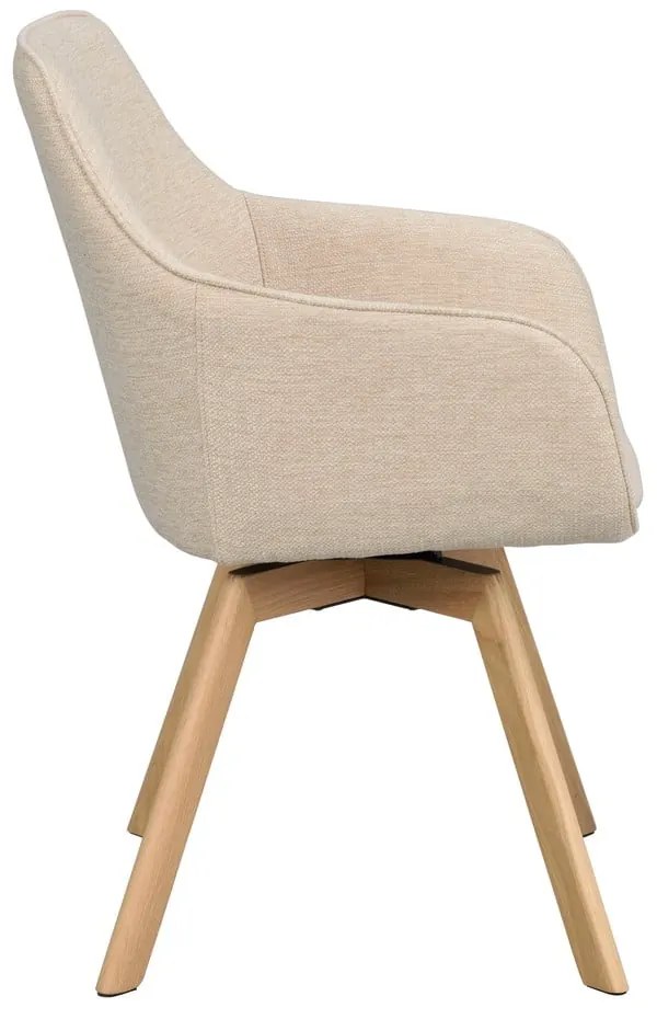 Бежови тапицирани трапезни столове в комплект 2 бр. Alison – Rowico