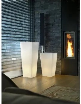 Teraplast - Кашпа с осветление PASUBIO ALTO L.LUCE OUTDOOR 70 NEUTRO