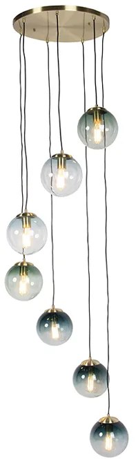 Интелигентен висящ аплик месинг 7-светлини с Wifi ST64 - Pallon