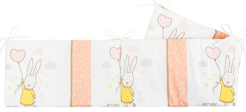 KIKKA BOO Обиколник за легло 180 см. RABBITS IN LOVE