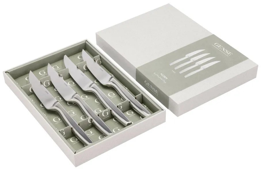 Прибори за хранене от неръждаема стомана в сребрист цвят 4 бр. Norm – Gense