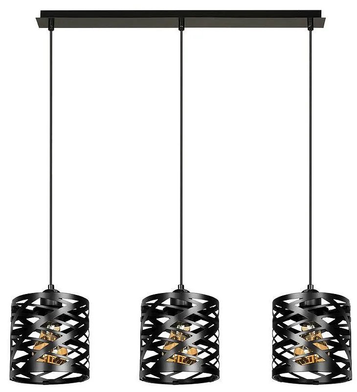 Пендел НЕО, черен, 3xE27