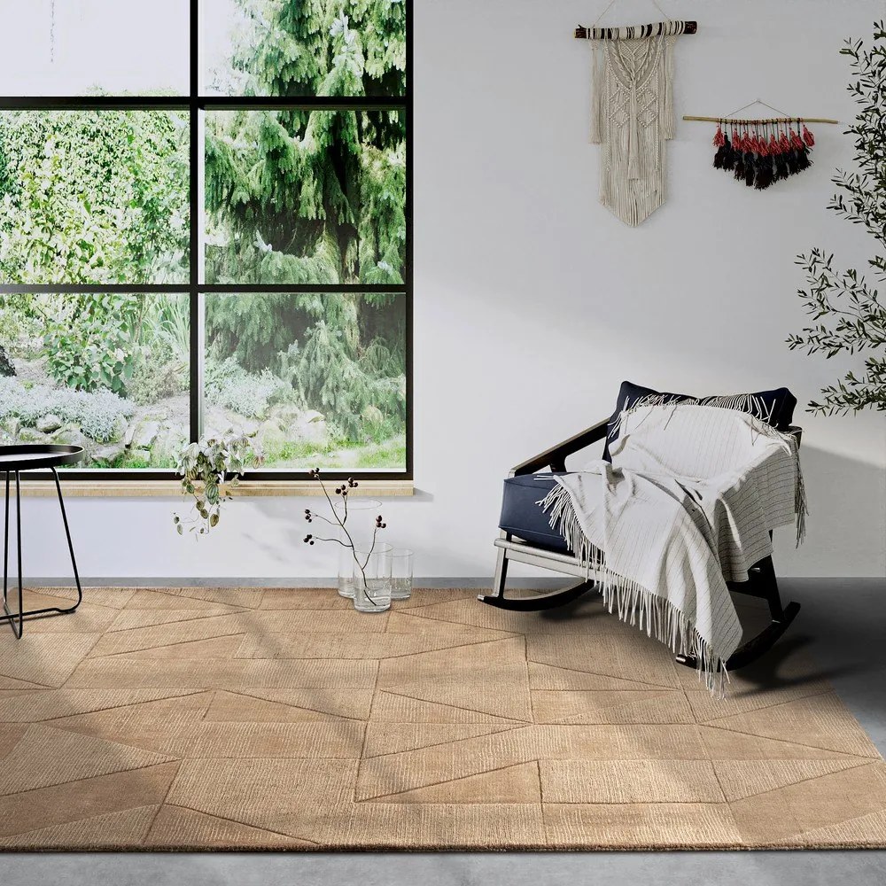 Бежов ръчно изработен вълнен килим 190x280 cm Ursule – Villeroy&amp;Boch