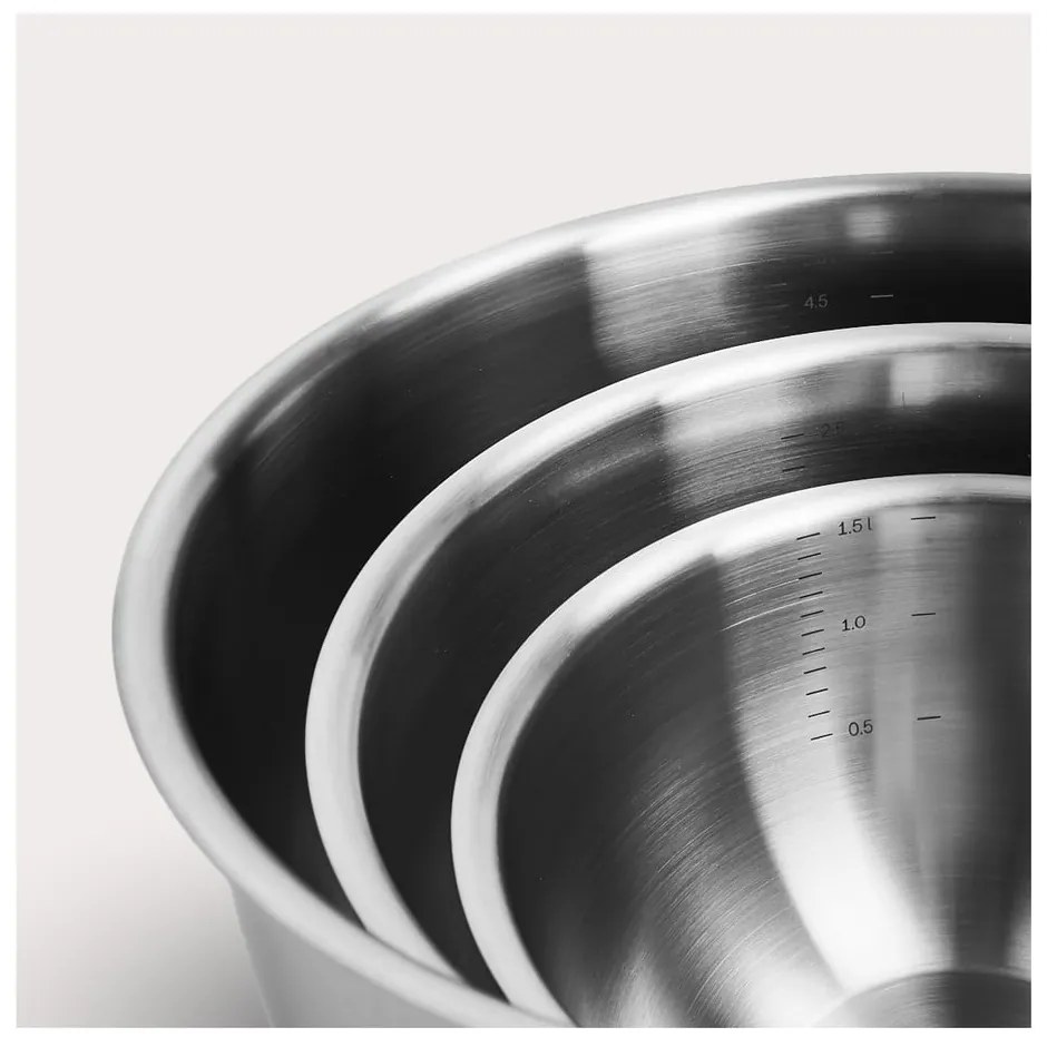 Купи от неръждаема стомана в сребрист цвят в комплект от 3 бр. ø 24 cm Lucca 3.0 – FABINI