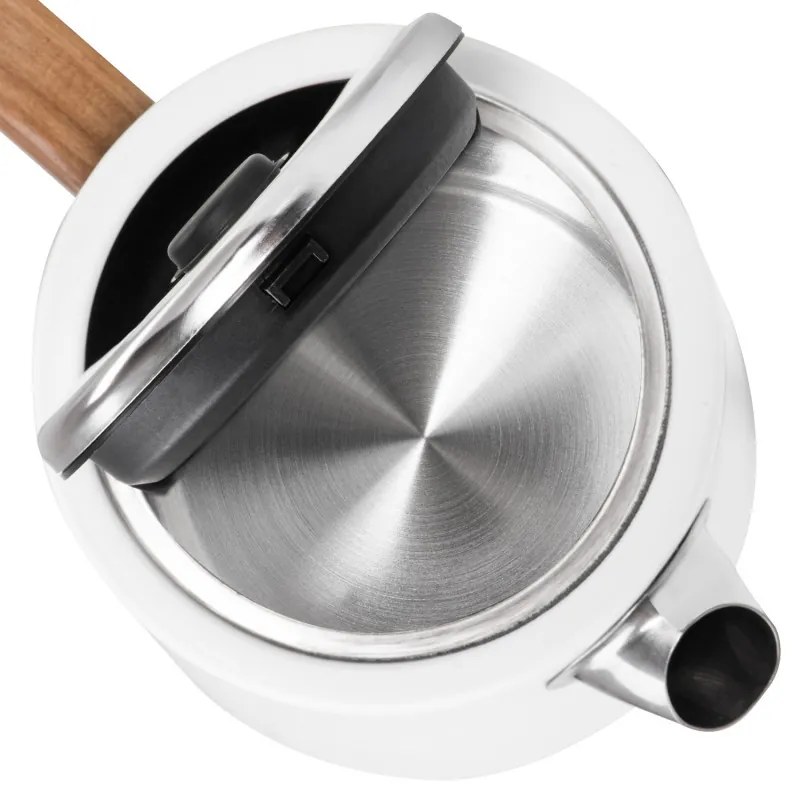 Електрическа кана Adler AD 1352, 2200W, 1.7 л, STRIX, Въртяща се основа, Автоматично изключване, Бял