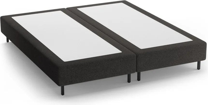 Черно двойно легло 180x200 cm тапицирано без табла Whale – Micadoni