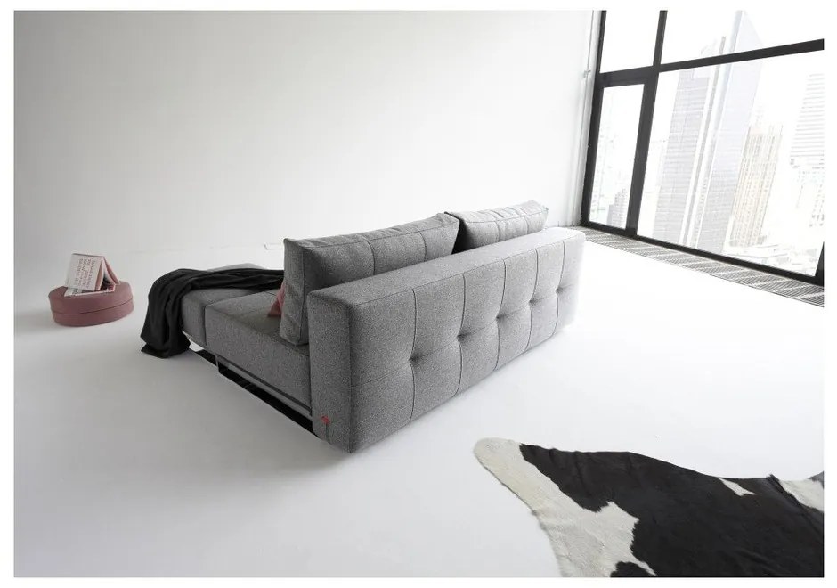 Сив разтегателен диван Twist Charcoal Supremax - Innovation