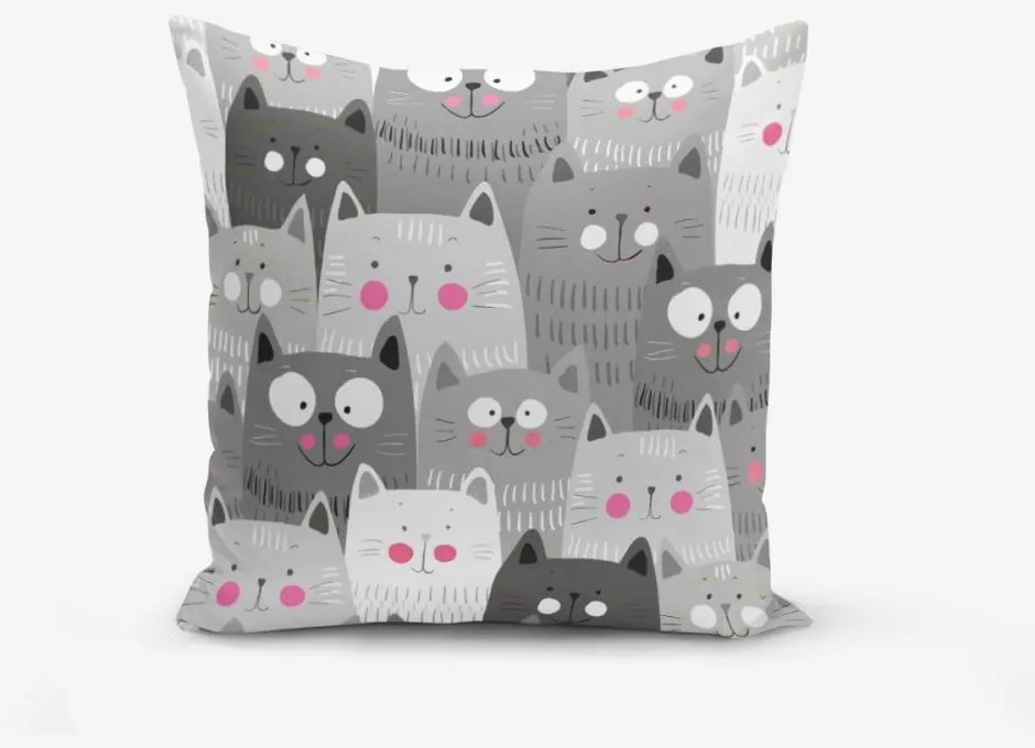 Калъфка за възглавница от памучна смес Catty, 45 x 45 cm Catcikler - Minimalist Cushion Covers