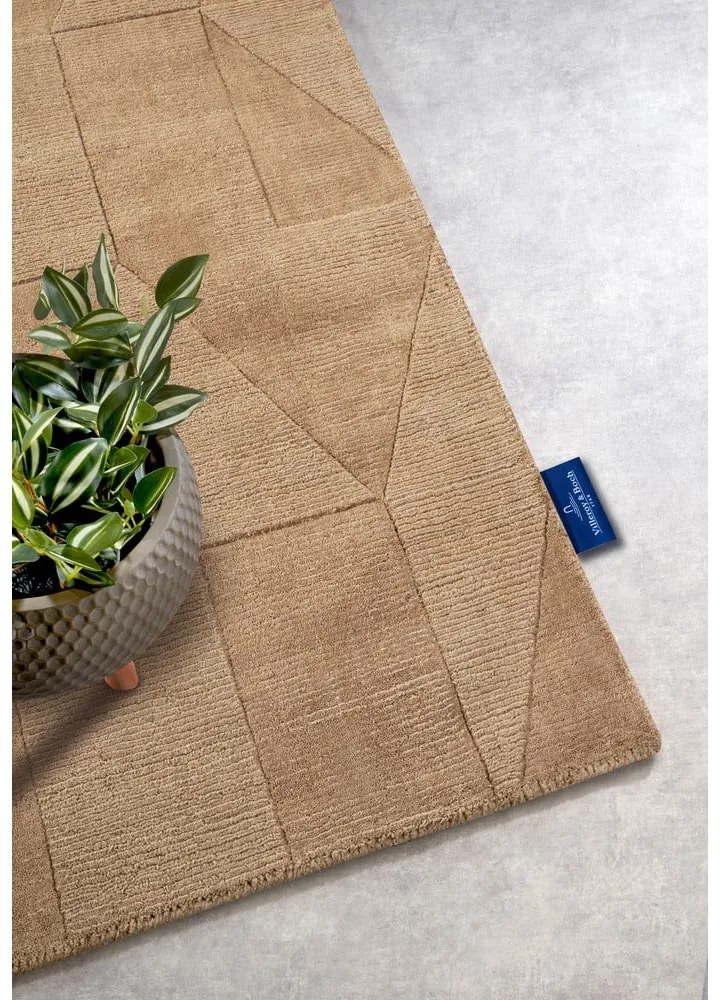 Бежова ръчно изработена вълнена пътека 80x250 cm Ursule – Villeroy&Boch