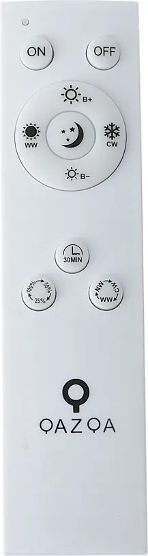 Смарт LED панел черен 60 см с LED димиране до топло с дистанционно управление - Knob