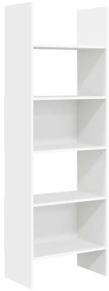 803407 vidaXL Библиотека, бяла, 60x35x180 см, инженерно дърво