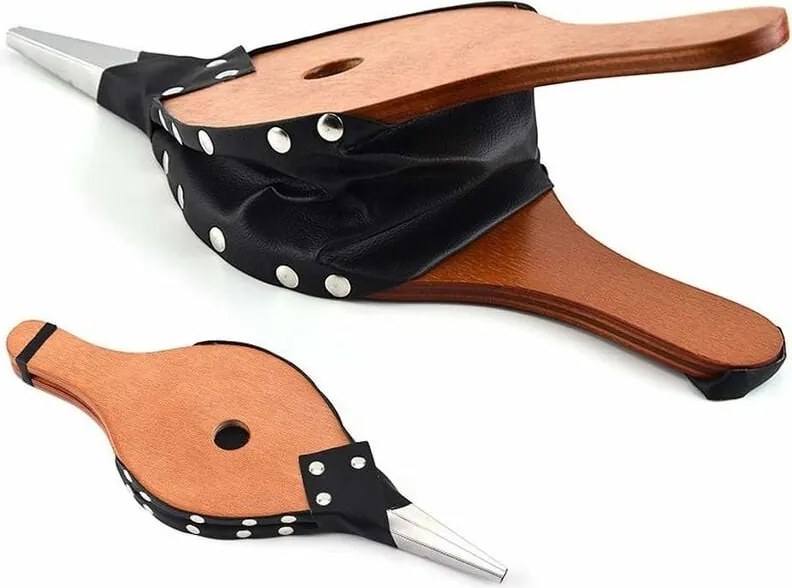 Ръчен мех за камина/барбекю Master Grill & Party MG119, 37.7 см, Винтидж дизайн, Кафяв