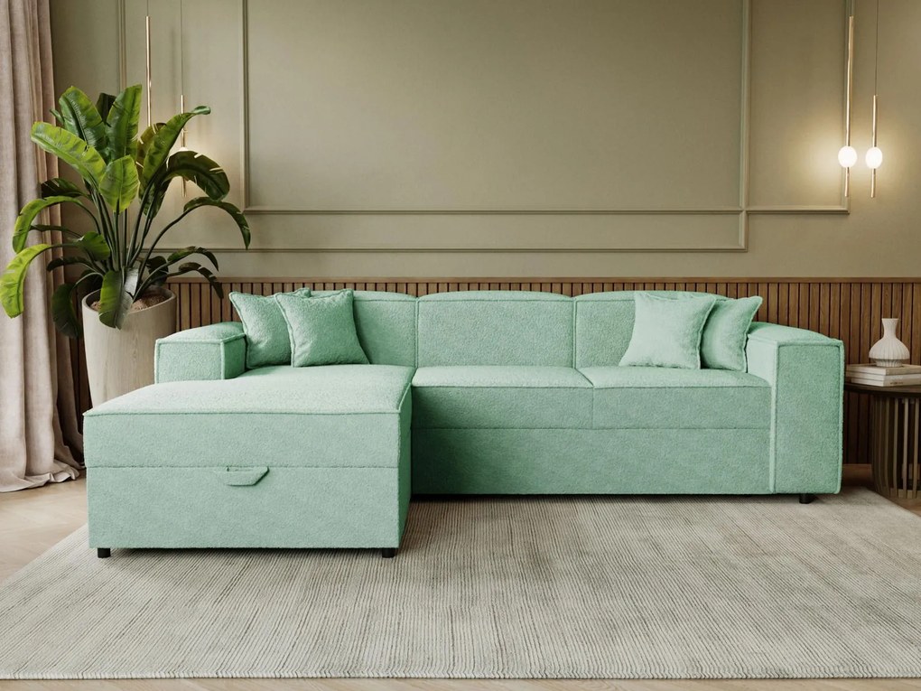 Ъглов диван Santos-Мента ляв