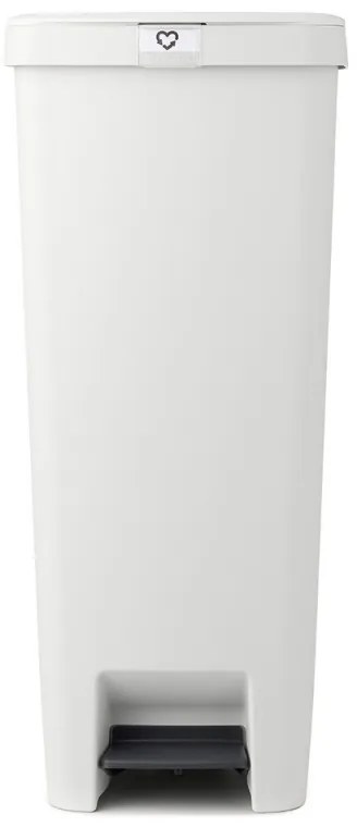 Кош за боклук с педал Brabantia StepUp 1005556, 40 л, Екологични материали, Голям отвор, Светлосив