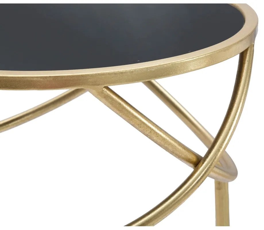 Кръгла масичка за кафе със стъклен плот ø 40 cm Ring - Mauro Ferretti