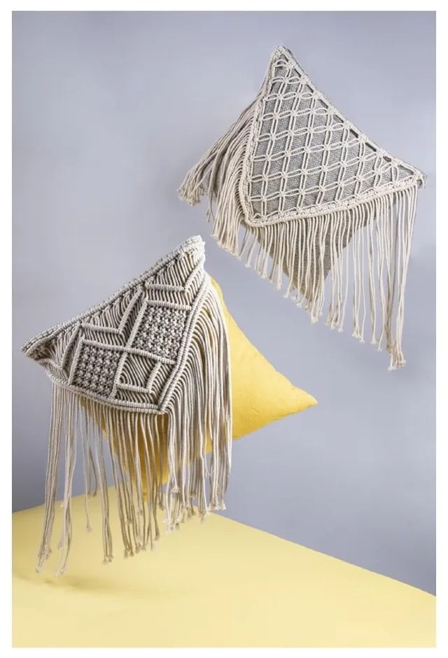 Текстилна декоративна възглавница 45x45 cm Macrame - VDE Tivoli 1996