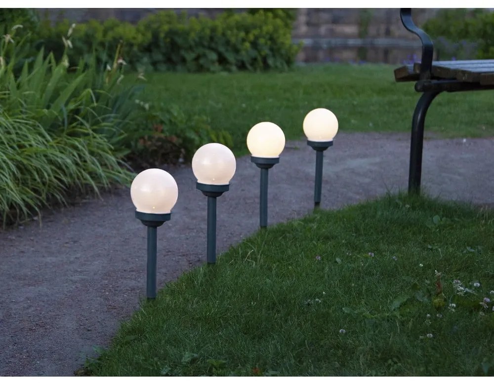 Комплект от 4 външни слънчеви лампи, височина 27 см Globus - Star Trading