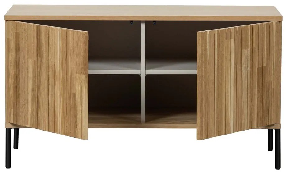 Маса за телевизор от декор от дъб в естествен цвят 100x56x44 cm Gravure – WOOOD