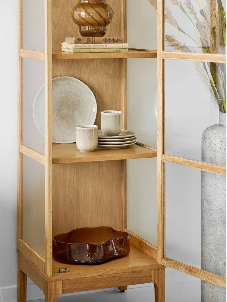 Сиво-бежови глинени чинии в комплект 4 бр. ø 21 cm Viola – House Nordic