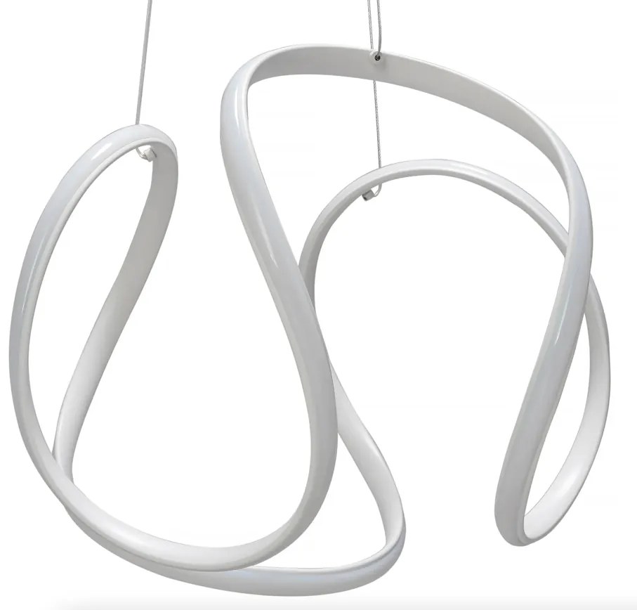 Елегантна модерна LED светлина за таван с дистанционно управление Черен