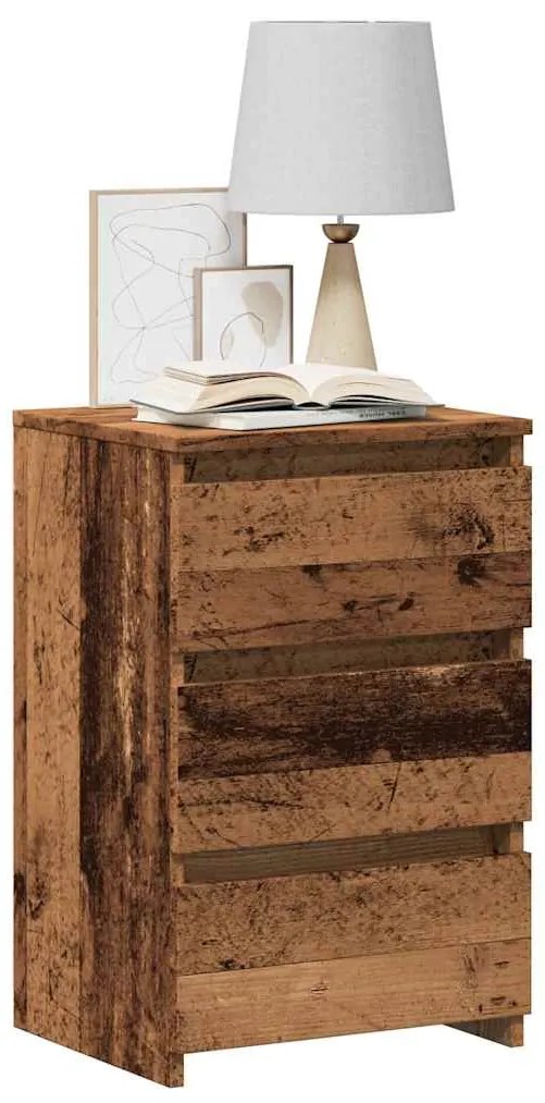 856522 vidaXL Нощно шкафче от старо дърво 40x35x62,5 cm Инженерна дървесина
