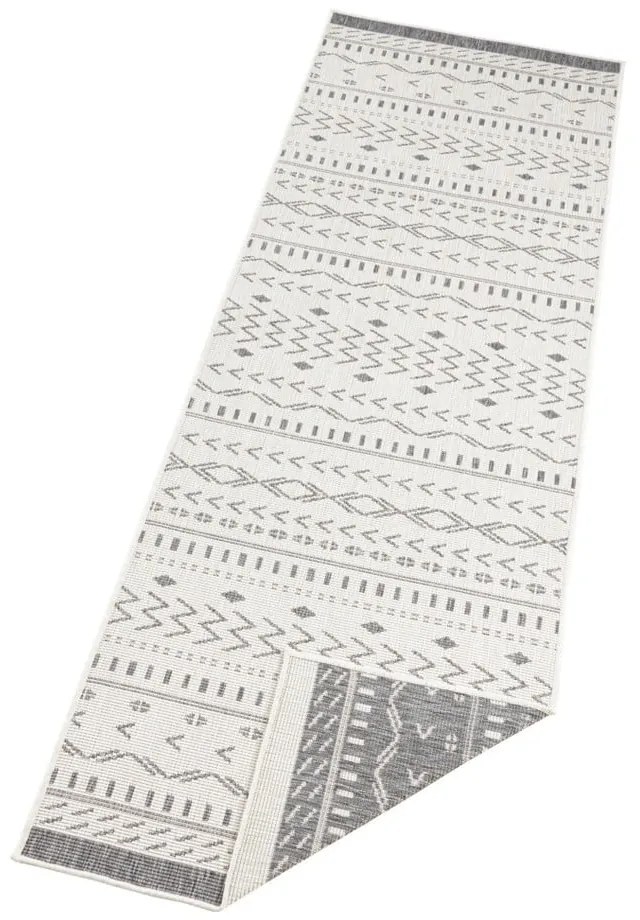 Сив и кремав килим на открито , 350 x 80 cm Kuba - NORTHRUGS